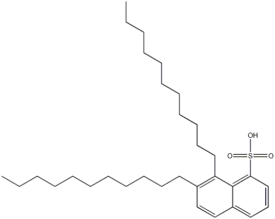 7,8-ジウンデシル-1-ナフタレンスルホン酸 化学構造式