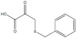 3-(ベンジルチオ)ピルビン酸 化学構造式