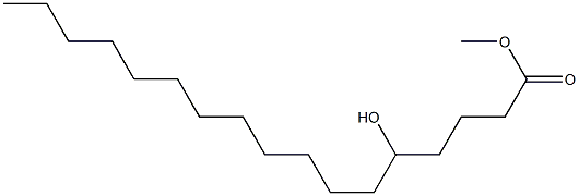 5-ヒドロキシヘプタデカン酸メチル 化学構造式