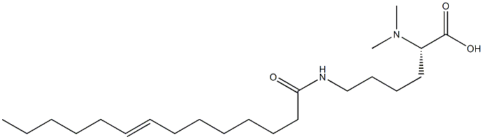 N6-(8-Tetradecenoyl)-N2,N2-dimethyllysine Structure