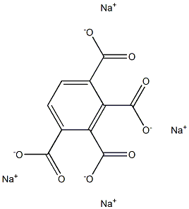 1,2,3,4-Benzenetetracarboxylic acid tetrasodium salt Struktur