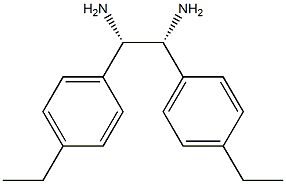 (1S,2R)-1,2-ビス(4-エチルフェニル)エチレンジアミン 化学構造式