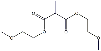 Ethane-1,1-dicarboxylic acid bis(2-methoxyethyl) ester,,结构式