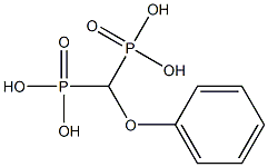 (フェノキシメチレン)ビスホスホン酸 化学構造式