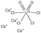Cesium tetrachlorodioxouranate(IV) Struktur