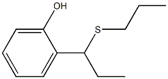 2-[1-(Propylthio)propyl]phenol 结构式