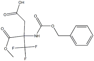 2-(Trifluoromethyl)-2-(benzyloxycarbonylamino)succinic acid hydrogen 1-methyl ester|