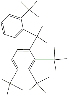 2-(2,3,4-Tri-tert-butylphenyl)-2-(2-tert-butylphenyl)propane,,结构式