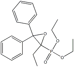 [2-Ethyl-3,3-diphenyloxiranyl]phosphonic acid diethyl ester Structure