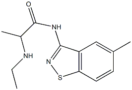 N-(5-Methyl-1,2-benzisothiazol-3-yl)-2-ethylaminopropanamide Structure