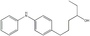 4-(4-Hydroxyhexyl)phenylphenylamine Structure