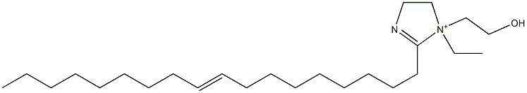 1-Ethyl-1-(2-hydroxyethyl)-2-(9-octadecenyl)-2-imidazoline-1-ium Structure