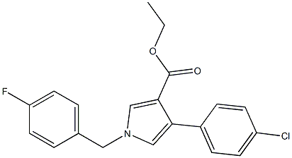 1-(4-Fluorobenzyl)-4-(4-chlorophenyl)-1H-pyrrole-3-carboxylic acid ethyl ester|