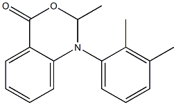 1-(2,3-ジメチルフェニル)-1,2-ジヒドロ-2-メチル-4H-3,1-ベンゾオキサジン-4-オン 化学構造式