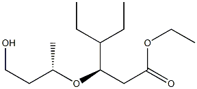 (R)-3-[(S)-1-Methyl-3-hydroxypropoxy]-4-ethylhexanoic acid ethyl ester Structure