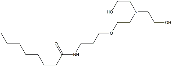 N-[3-[2-[Bis(2-hydroxyethyl)amino]ethoxy]propyl]octanamide Structure