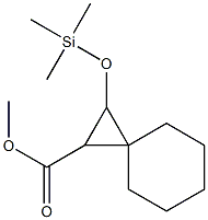 2-(Trimethylsiloxy)spiro[2.5]octane-1-carboxylic acid methyl ester Structure
