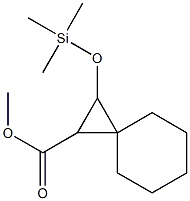 2-(Trimethylsiloxy)spiro[2.5]octane-1-carboxylic acid methyl ester,,结构式