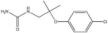 [2-(p-Chlorophenoxy)-2-methylpropyl]urea 结构式