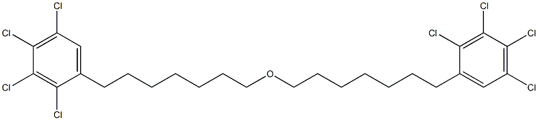 2,3,4,5-Tetrachlorophenylheptyl ether,,结构式