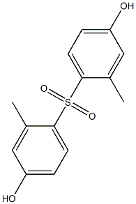 4,4'-スルホニルビス(3-メチルフェノール) 化学構造式