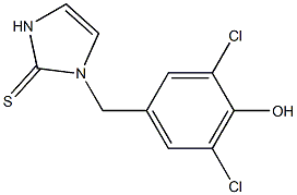 1-(3,5-Dichloro-4-hydroxybenzyl)-1H-imidazole-2(3H)-thione Structure