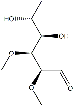2-O,3-O-Dimethyl-D-rhamnose Structure