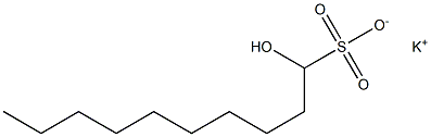 1-Hydroxydecane-1-sulfonic acid potassium salt 结构式