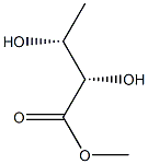 (2S,3R)-2,3-ジヒドロキシ酪酸メチル 化学構造式