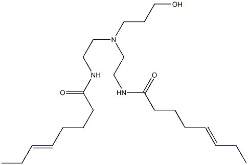 N,N'-[3-Hydroxypropyliminobis(2,1-ethanediyl)]bis(5-octenamide) Structure