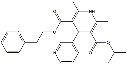 1,4-Dihydro-2,6-dimethyl-4-(3-pyridyl)pyridine-3,5-dicarboxylic acid 3-isopropyl 5-[2-(2-pyridyl)ethyl] ester