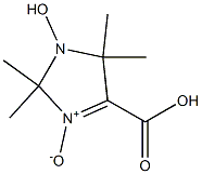 3,4-Dihydro-2,2,4,4-tetramethyl-5-carboxy-3-hydroxy-2H-imidazole 1-oxide 结构式