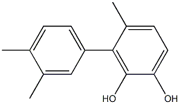 3-(3,4-Dimethylphenyl)-4-methylbenzene-1,2-diol,,结构式