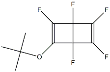 2-tert-Butoxy-1,3,4,5,6-pentafluorobicyclo[2.2.0]hexa-2,5-diene,,结构式