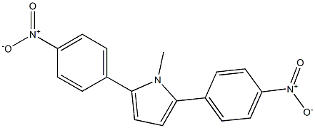 1-Methyl-2,5-bis(4-nitrophenyl)-1H-pyrrole,,结构式