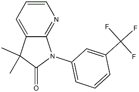 1,3-Dihydro-3,3-dimethyl-1-(3-trifluoromethylphenyl)-2H-pyrrolo[2,3-b]pyridin-2-one