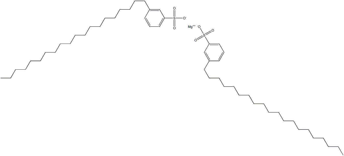 ビス(3-イコシルベンゼンスルホン酸)マグネシウム 化学構造式