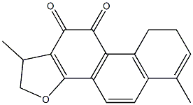1,2,8,9-テトラヒドロ-1,6-ジメチルフェナントロ[1,2-b]フラン-10,11-ジオン 化学構造式