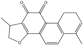 1,2,8,9-Tetrahydro-1,6-dimethylphenanthro[1,2-b]furan-10,11-dione 结构式