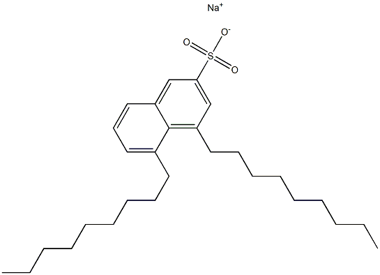 4,5-Dinonyl-2-naphthalenesulfonic acid sodium salt Structure