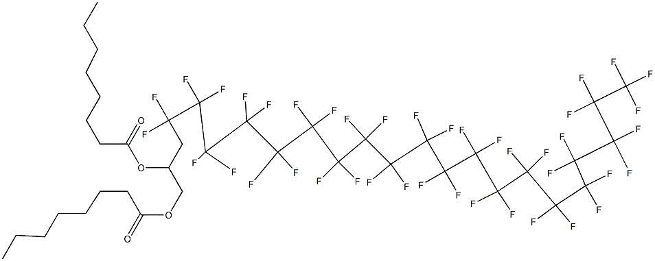 Dioctanoic acid 4,4,5,5,6,6,7,7,8,8,9,9,10,10,11,11,12,12,13,13,14,14,15,15,16,16,17,17,18,18,19,19,20,20,21,21,22,22,23,23,23-hentetracontafluoro-1,2-tricosanediyl ester|
