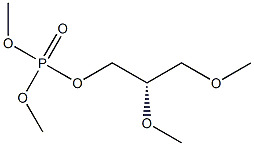 (+)-Phosphoric acid dimethyl(S)-2,3-dimethoxypropyl ester,,结构式