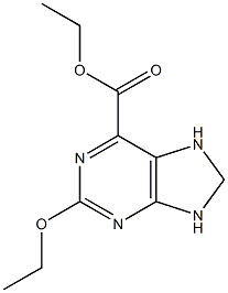 2-Ethoxy-8,9-dihydro-7H-purine-6-carboxylic acid ethyl ester Structure