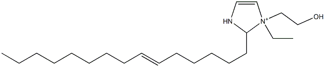 1-Ethyl-1-(2-hydroxyethyl)-2-(6-pentadecenyl)-4-imidazoline-1-ium Structure