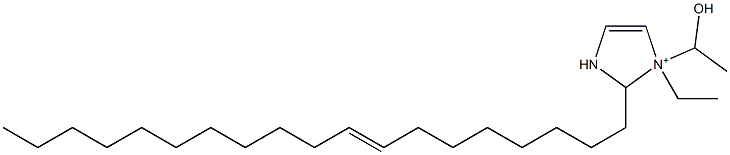 1-Ethyl-1-(1-hydroxyethyl)-2-(8-nonadecenyl)-4-imidazoline-1-ium Structure