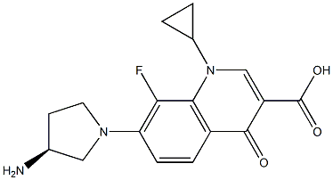 1-Cyclopropyl-7-[(3S)-3-amino-1-pyrrolidinyl]-8-fluoro-1,4-dihydro-4-oxoquinoline-3-carboxylic acid