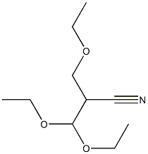 3-Ethoxy-2-(diethoxymethyl)propiononitrile Struktur
