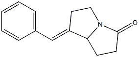 1-Benzylidenehexahydro-5H-pyrrolizin-5-one 结构式