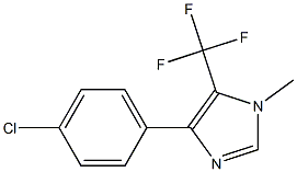 1-Methyl-4-(4-chlorophenyl)-5-(trifluoromethyl)-1H-imidazole Structure