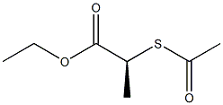 (S)-2-(Acetylthio)propionic acid ethyl ester Structure